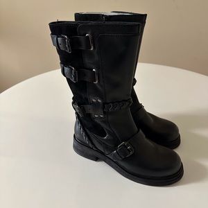 Free People Billie Buckle Boots Size 8.  New with tags. Black